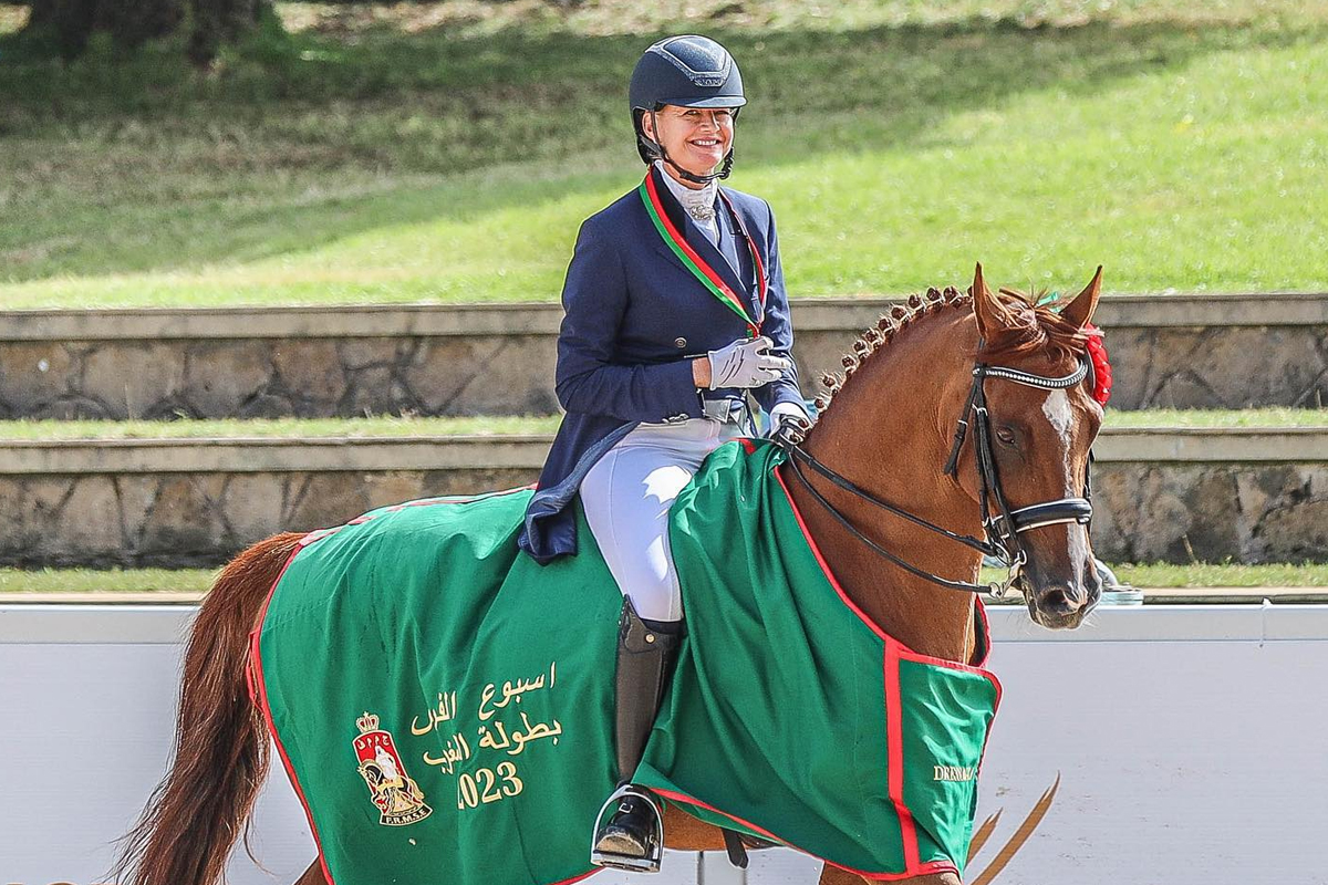 Semaine du cheval 2024: La cavalière Jenny Guerraoui remporte le championnat du Maroc de dressage catégorie “A”