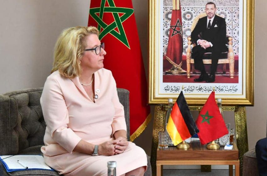  Benguérir: La ministre allemande de la Coopération économique salue le leadership du Maroc dans le domaine des énergies renouvelables