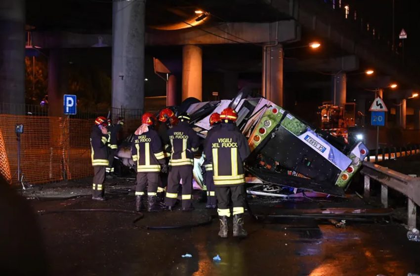  Italie: Au moins 21 morts dans un accident de bus à Venise