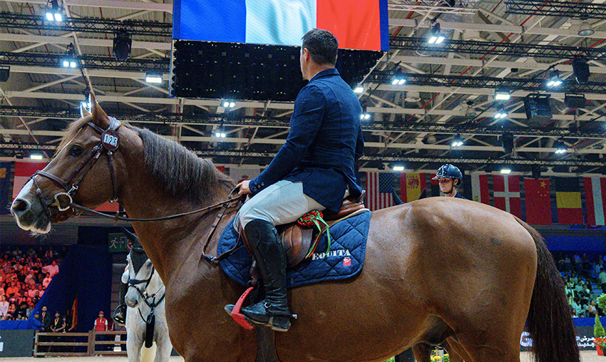  Le CSI4*W 1m50 Winning Round Prix CDG a été remporté haut la main par le duo français Nicolas Dezeuses et Eldorado Sunheup Z.