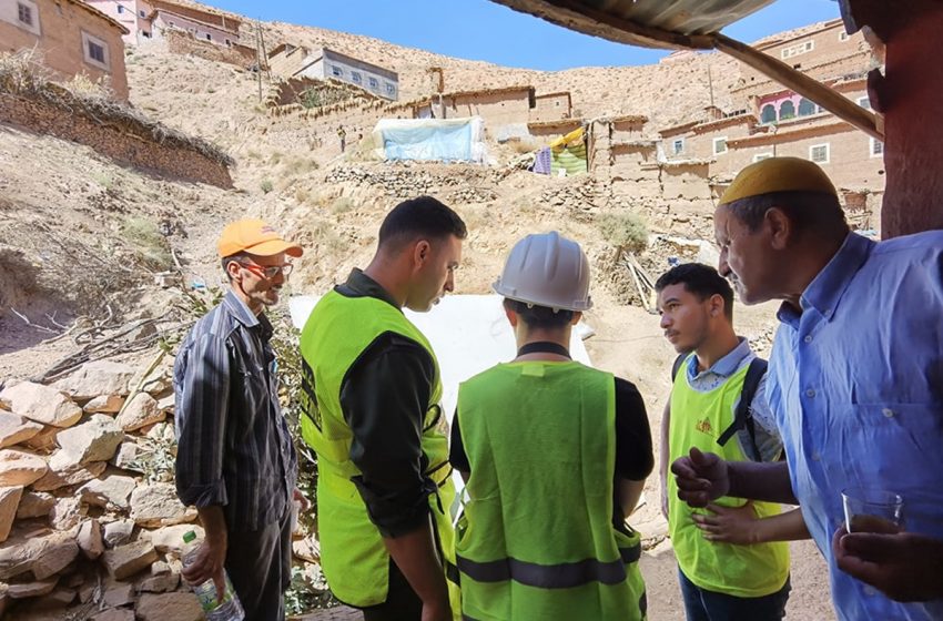  Province d’Al Haouz : Poursuite à Amezmiz de l’opération de constatation des habitations touchées par le séisme