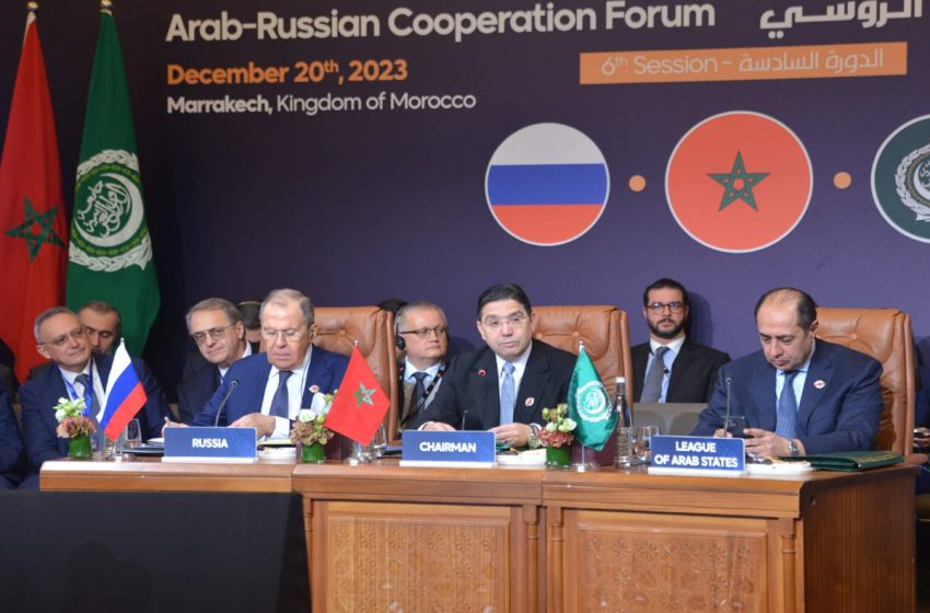  M. Bourita appelle à hisser le Forum de coopération Russie-Monde Arabe au rang d’un dialogue stratégique effectif et agissant