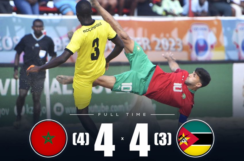 L’équipe du Maroc de Beach soccer remporte la COSAFA Tournament