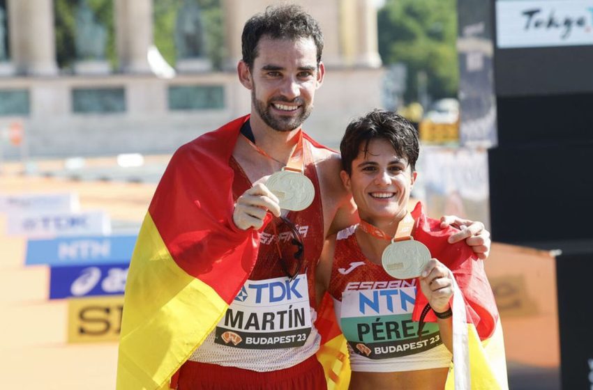 Athlétisme: l’Espagne remporte le relais mixte de marche