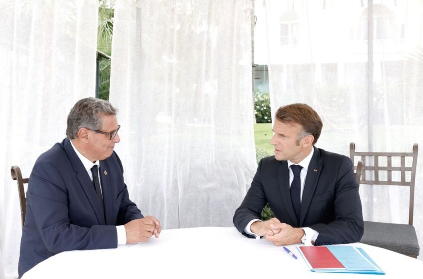  Représentant SM le Roi à la commémoration du 80ème anniversaire du Débarquement de Provence, M. Akhannouch reçu par le Président français