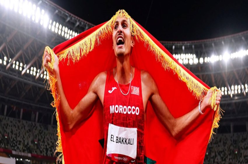  Athlétisme/Finale 3000 steeple : Soufiane El Bakkali à la première marche du podium