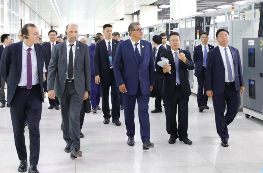  Chine: M. Akhannouch visite l’usine de Gotion High Tech à Hefei et fait le point sur l’avancement des travaux de la gigafactory de Kénitra