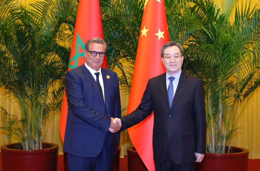  M. Akhannouch s’entretient à Pékin avec le vice-Premier ministre chinois