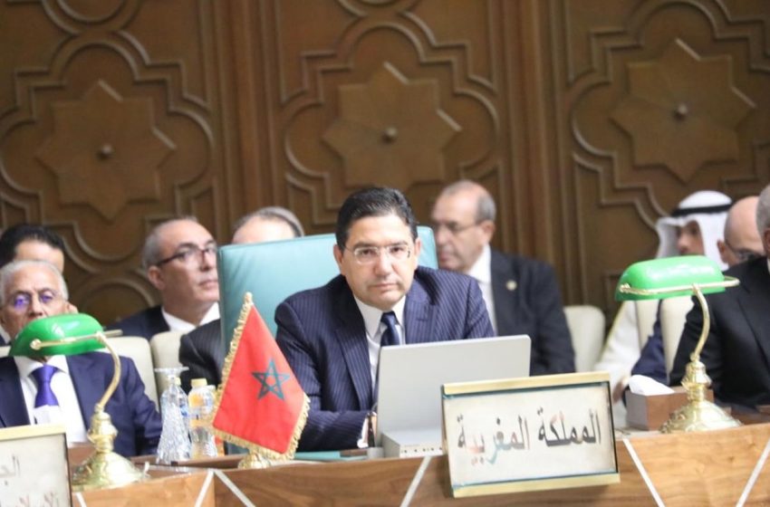  Le Caire: M. Bourita expose les cinq paramètres de la position du Maroc sur le Moyen-Orient et la situation à Gaza, définis par Sa Majesté le Roi