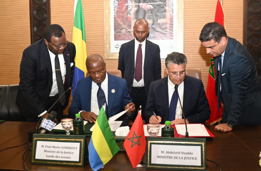  Maroc-Gabon: Signature à Rabat d’un protocole d’accord dans le domaine de la justice