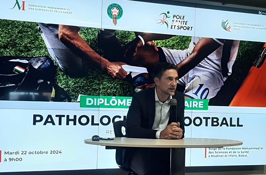 La Fondation Mohammed VI des Sciences et de la Santé lance le premier diplôme universitaire en pathologies du football au Maroc