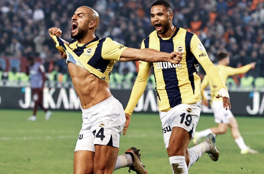  Süper Lig: Amrabat offre la victoire à Fenerbahçe contre Trabzonspor (2-3)