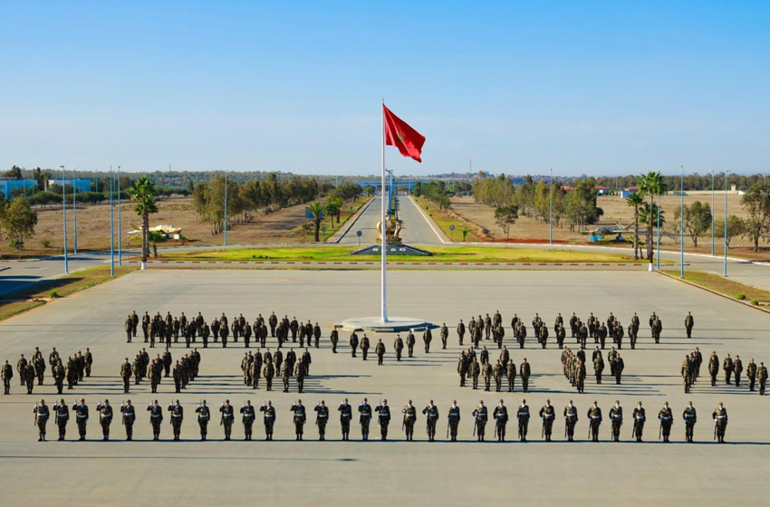 Service militaire: Cérémonie à la base aérienne de soutien général de Benslimane à l’occasion de la fin de la 1ère phase de formation du 39e contingent