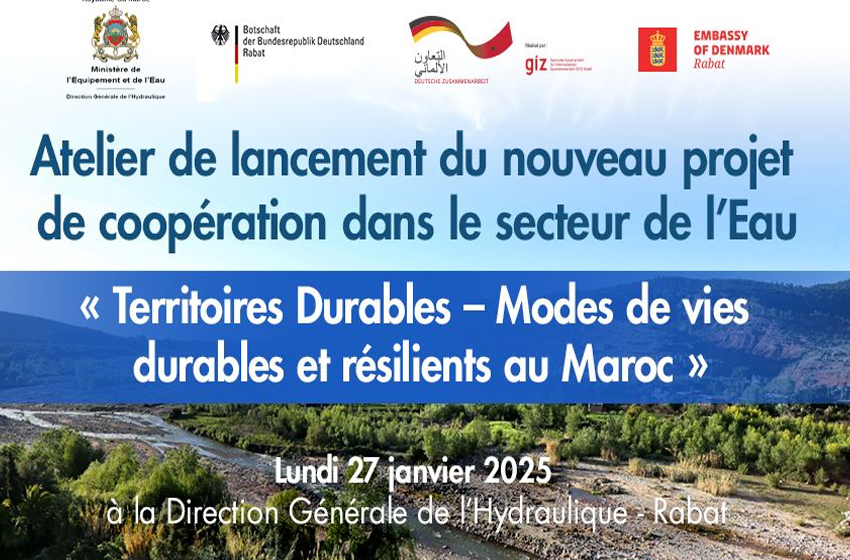 Coopération Maroco-Allemande-Danoise : lancement d’un projet dans le domaine de l’eau au profit des populations des zones impactées par le séisme d’Al Haouz