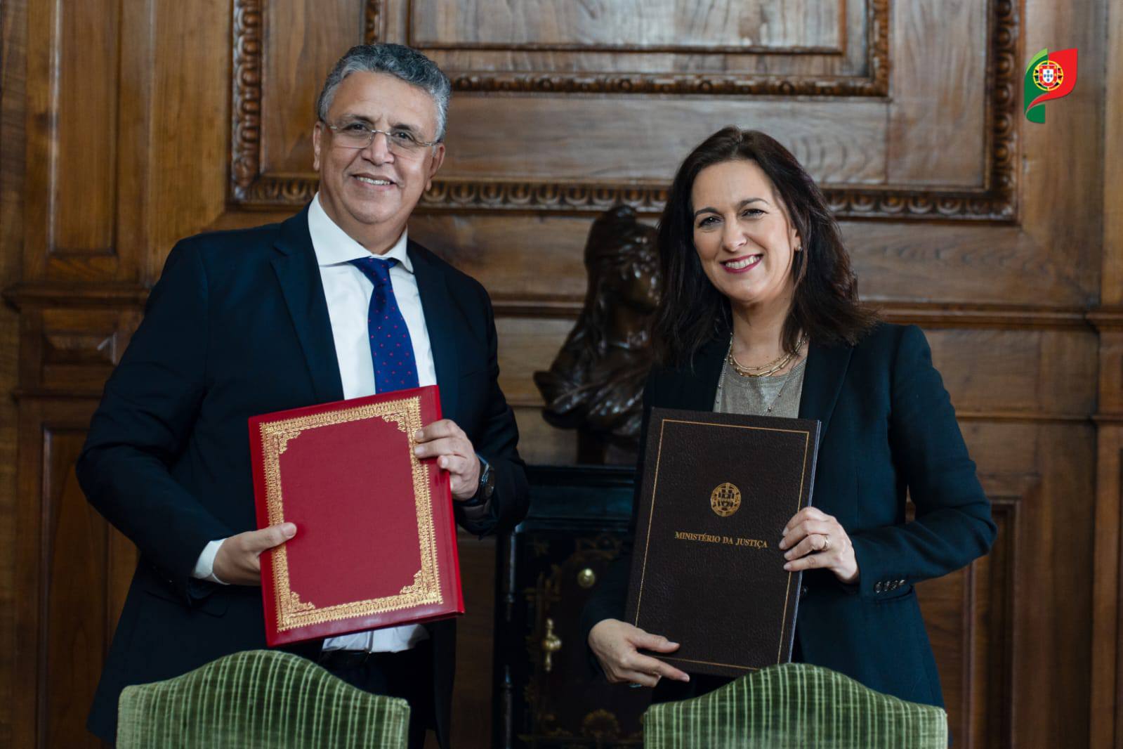 Lisbonne: Le renforcement de la coopération judiciaire au centre d’entretiens entre M. Ouahbi et son homologue portugaise