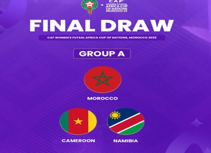 CAN féminine de futsal (Maroc-2025): la sélection marocaine dans le groupe A avec le Cameroun et la Namibie