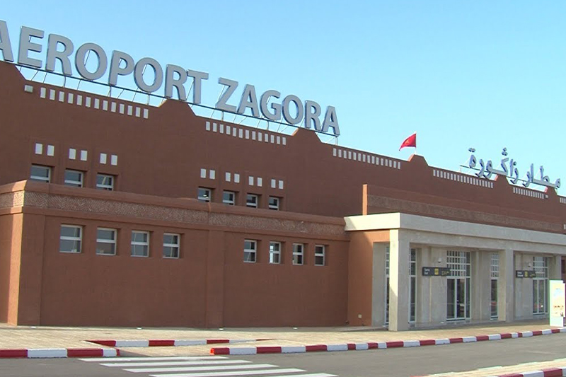 مطار زاكورة : ارتفاع في حركة المسافرين سنة 2021