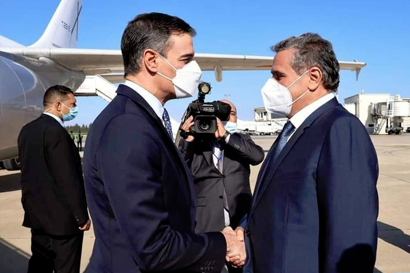 رئيس الحكومة الإسبانية يصل إلى المغرب