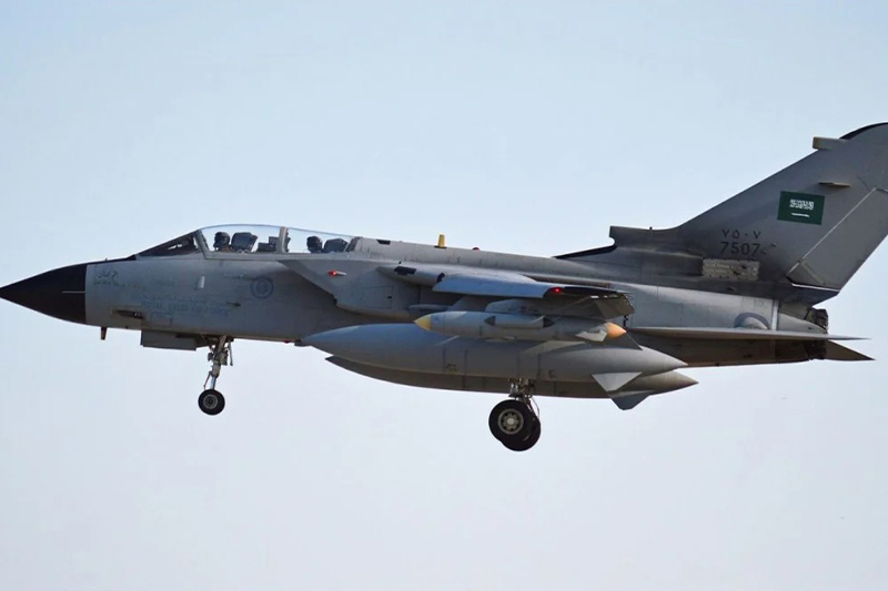 سقوط طائرة للقوات الجوية الملكية السعودية أثناء مهمة تدريبية