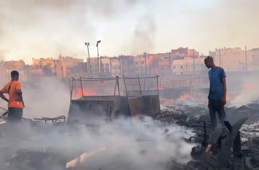 الدار البيضاء: إخماد حريق قبالة المحطة الطرقية اولاد زيان