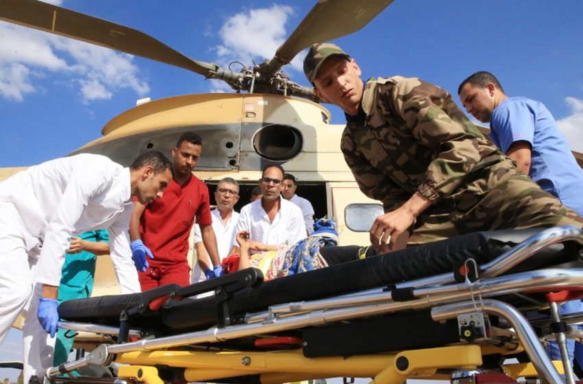 القوات المسلحة الملكية تُسخِّر إمكانيات مهمة في عمليات الإنقاذ وإيصال