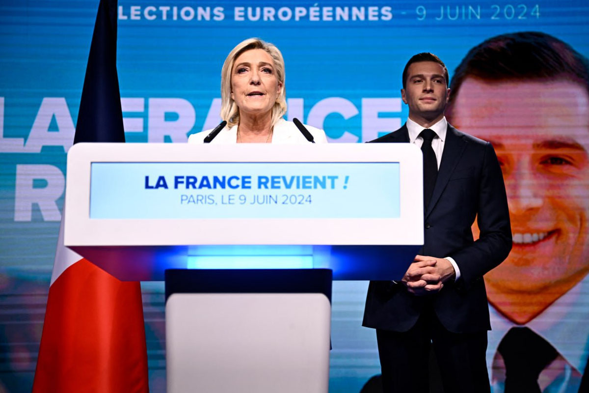 فرنسا: التجمع الوطني يتصدر الانتخابات الأوروبية والأغلبية الرئاسية في المرتبة الثانية