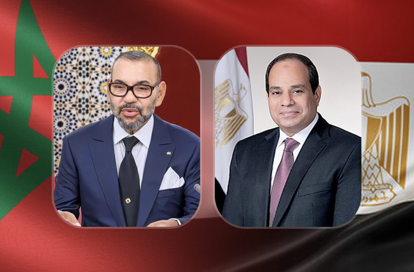 برقية تهنئة إلى جلالة الملك من الرئيس المصري بمناسبة عيد الأضحى المبارك