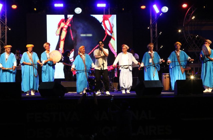 المهرجان الوطني للفنون الشعبية بمراكش: الجمهور يستمتع بموسيقى الراي وإيقاعات